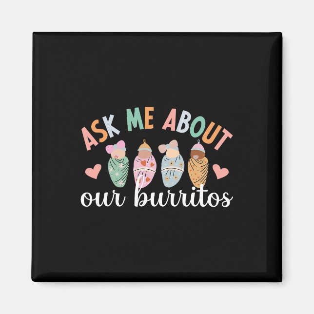 Vår Burritos Mor Ba Magnet (Framsidan)