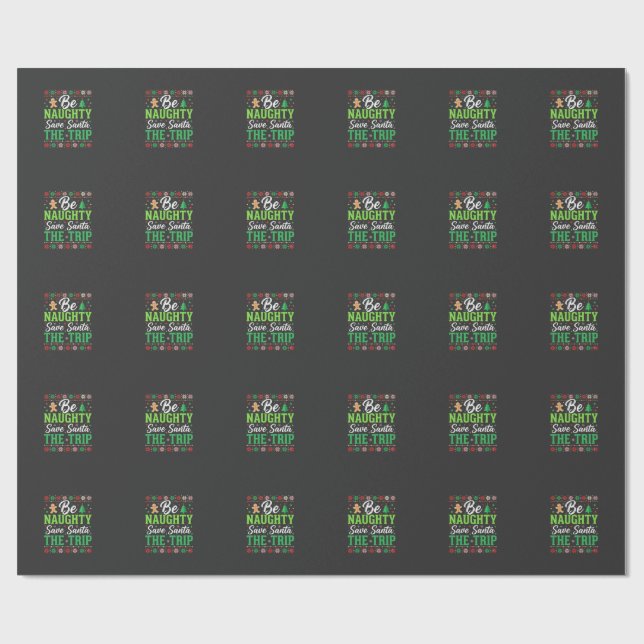 Var busig spara tomten rolig jul SVG Presentpapper (Platt)