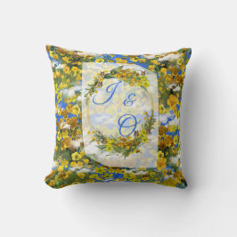 Vår Butercup-blommor i molnen Kudde