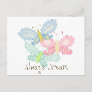 Vår Butterflies alltid Dream Vykort