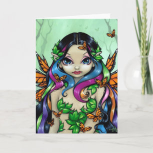 "Vår Butterfly Maiden"-hälsningskort Helgkort
