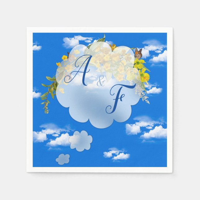 Vår Butterkoppsblommor Pappersservett (Framsidan)