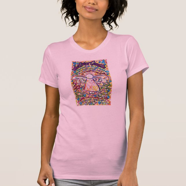 Vår Cancer Angel Team Walk Tshirt Tröja (Framsida)