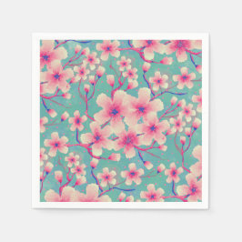 Vår Cherry Blommar grönt Fodral-Mate iPhone Cas Pappersservett