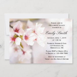 Vår Cherry Blommar Rosa White Möhippa Inbjudningar