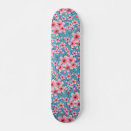 Vår Cherry Blommars blue Skateboard
