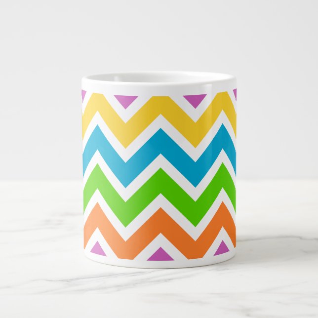 vår-chevron-kaffekopp jumbo mugg (Framsidan)