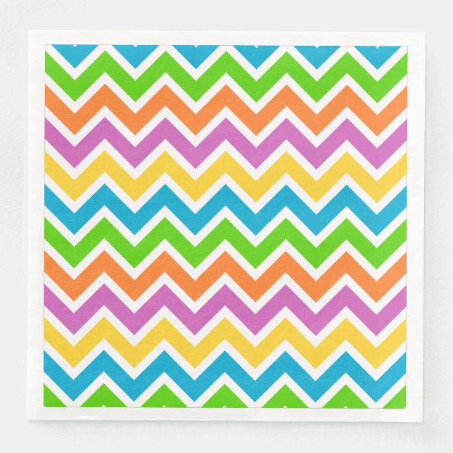 vår-chevron pappersservetter (Framsida)