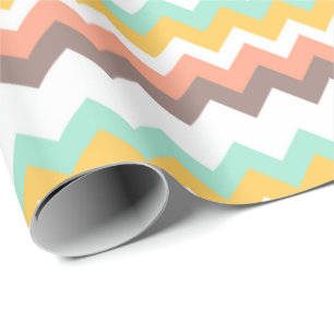 Vår Chevron Wrapping Papper Presentpapper