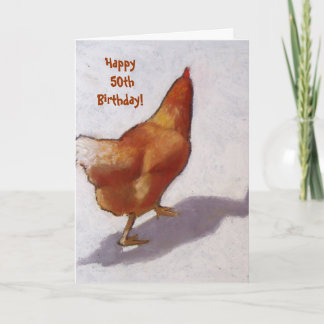 VÅR CHICKEN: Lycklig 50:e födelsedagen! Kort