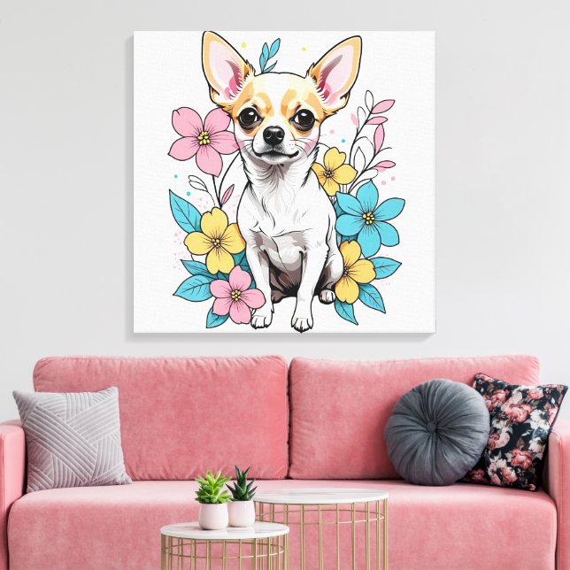 Vår Chihuahua Canvastryck (Insitu (Vardagsrum))