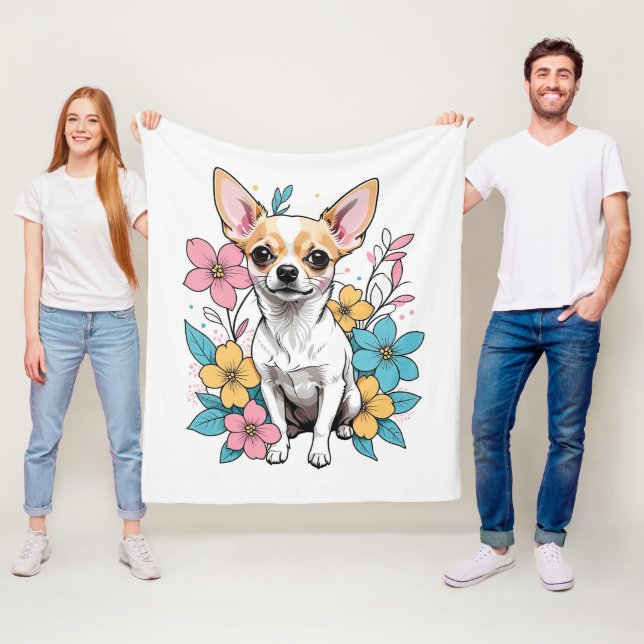 Vår Chihuahua Fleecefilt (På plats)