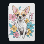 Vår Chihuahua iPad Mini Skydd<br><div class="desc">vår Chihuahua med blommor</div>