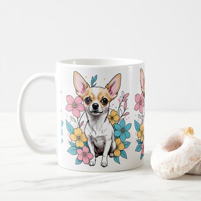 Vår Chihuahua Kaffemugg (Med munk)