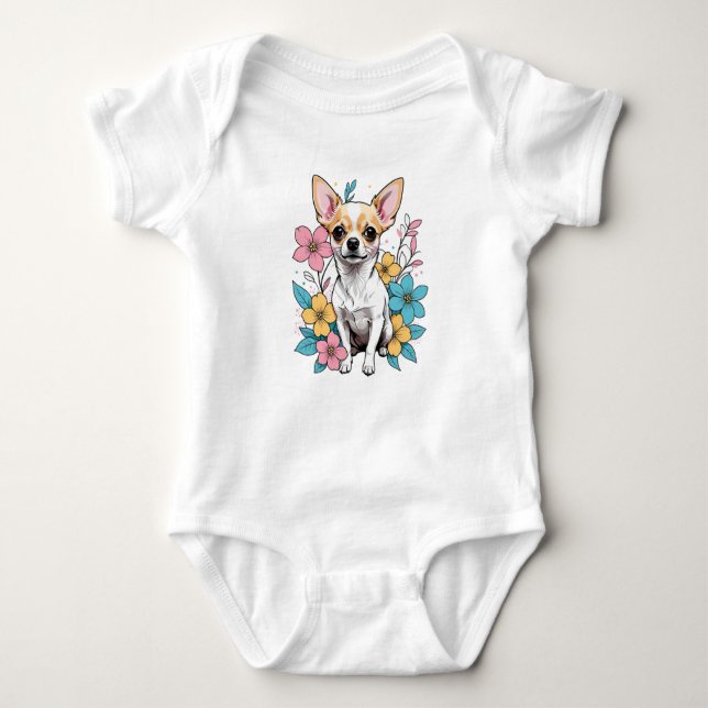 Vår Chihuahua T Shirt (Framsida)