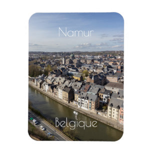 Vår Cityscape Namur, Belgien Magnet