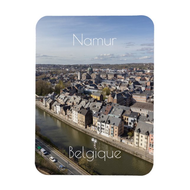 Vår Cityscape Namur, Belgien Magnet (Vertikal)