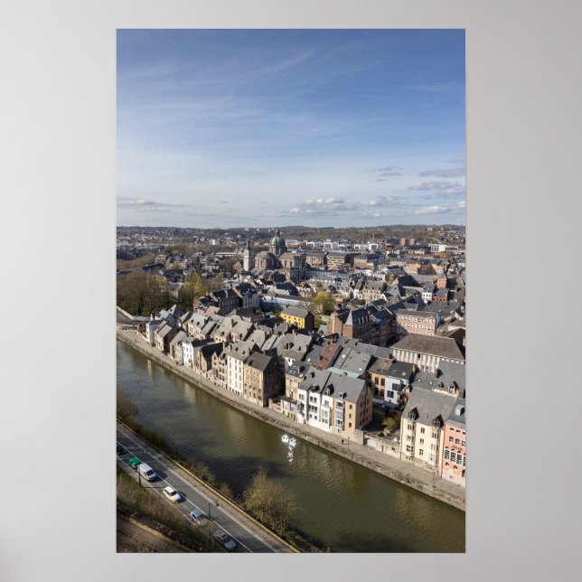 Vår Cityscape Namur, Belgien Poster (Framsidan)