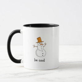 Var Cool Ensam Snömannen Kaffemugg