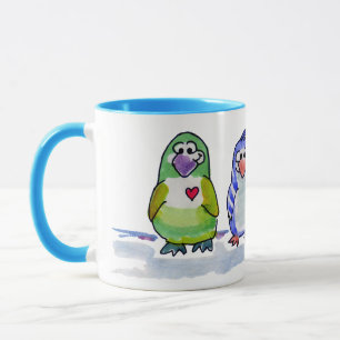 Var Coola Tecknad Penguins Ringer Mugg