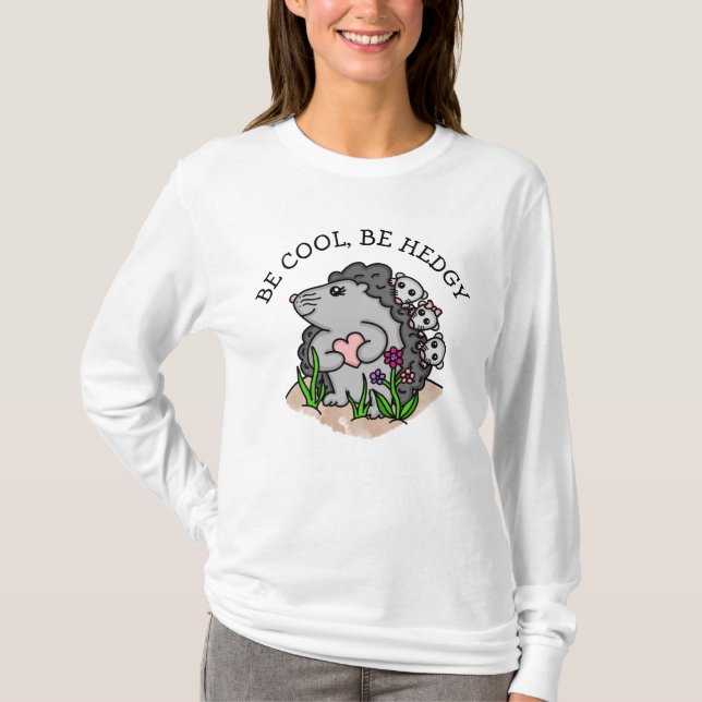 Var Coola, var hedgy | Funny Hedgehog Pun T Shirt (Framsida)