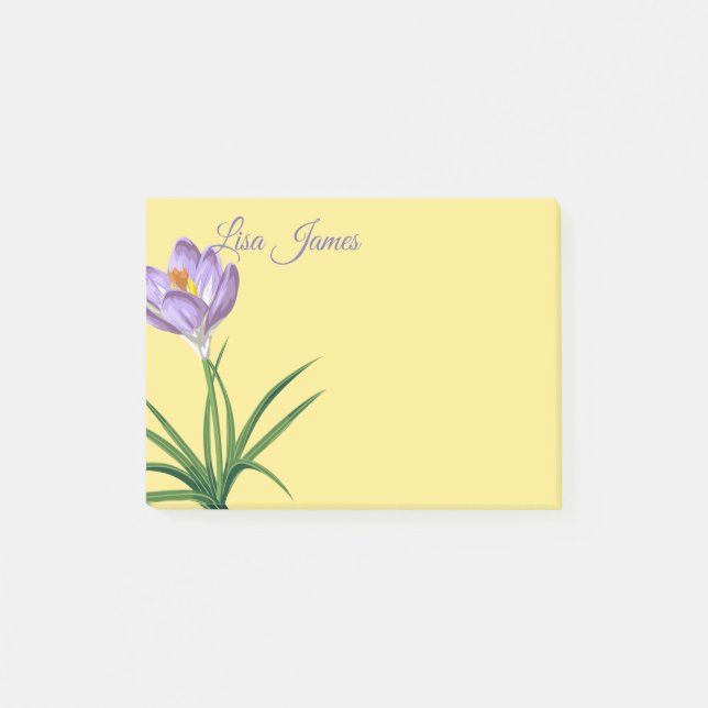 Vår Crocus Post-it-notes Post-it Block (Framsida)