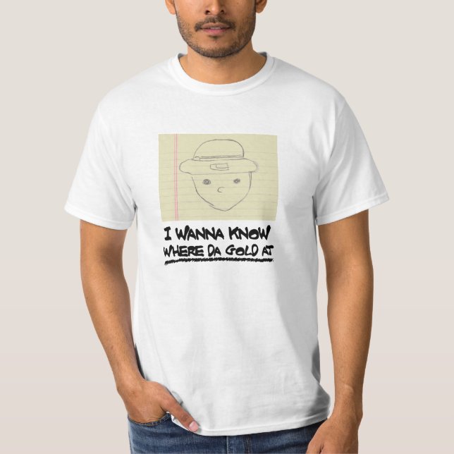 Var Da-guld på? (HI-RES) T-shirt (Framsida)