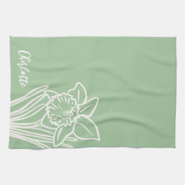 Vår Daffodil Kökshandduk