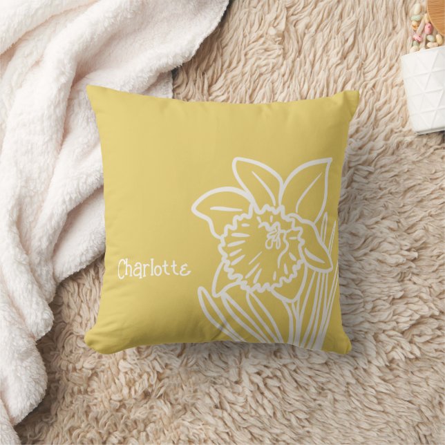 Vår Daffodil Kudde (Filt)