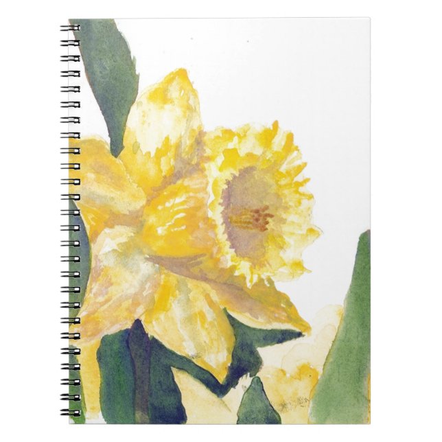 Vår Daffodils Anteckningsbok Med Spiral (Framsidan)