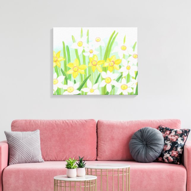 Vår Daffodils Canvastryck (Insitu (Vardagsrum))