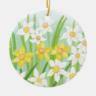 Vår Daffodils Julgransprydnad Keramik