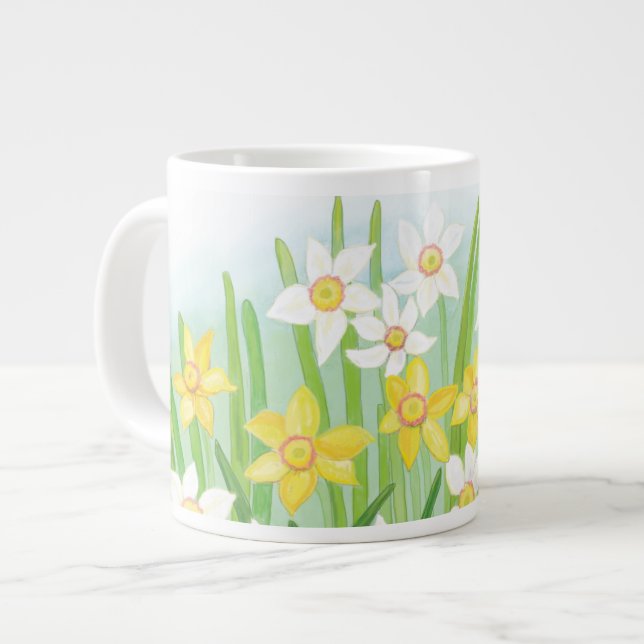 Vår Daffodils Jumbo Mugg (Framsida vänster)
