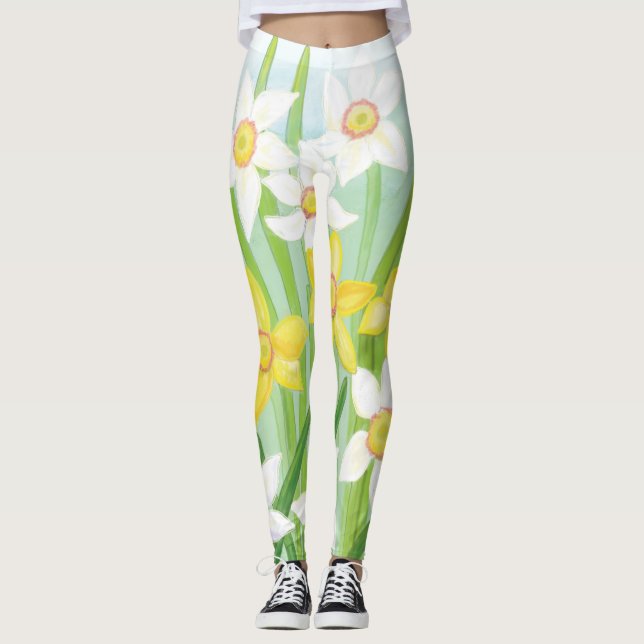 Vår Daffodils Leggings (Framsida)