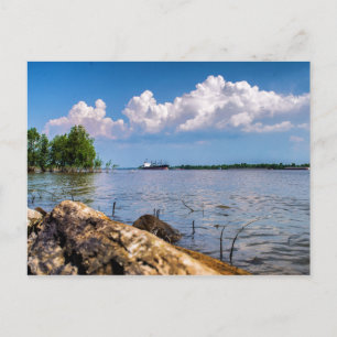 Vår dag i Mississippi-floden Vykort