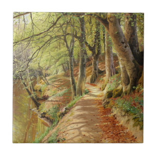 Vår dag i skogen av Peder Mork Monsted Kakelplatta