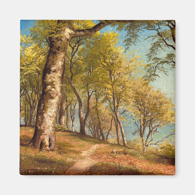 Vår dag i skogen av Peder Mork Monsted Magnet (Framsidan)