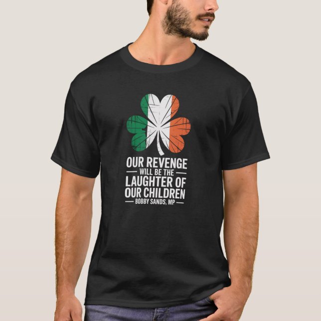 Vår dag ska komma Bobby Sands Saint Patrick's Tee (Framsida)