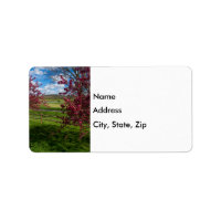 Vår-dagen i Rivercut Address Label
