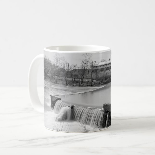 Vår-dagen vid Ozark Mill-Mugg Kaffemugg (Framsida vänster)