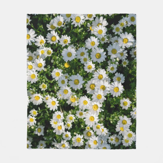 Vår Daisy Fält: Serenbakgrunden Fleecefilt (Framsidan)