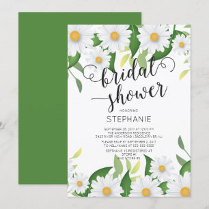 Vår Daisy Flowers Inbjudningskort för möhippan