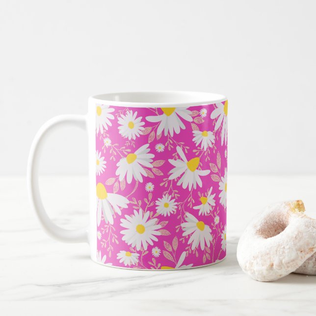 VÅR DAISY - ROSA KAFFEMUGG (Med munk)