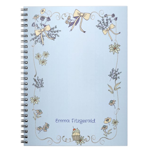 Vår Daisy Whimsy Anteckningsbok (Framsidan)