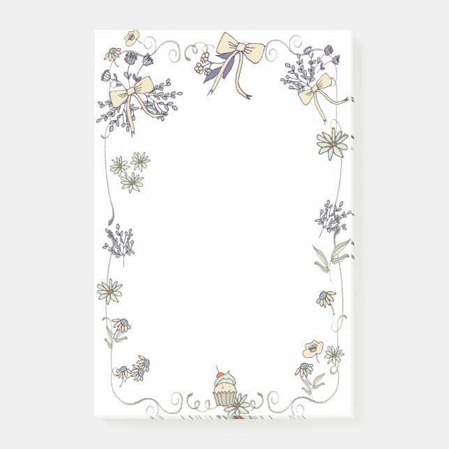 Vår Daisy Whimsy Post-it Block (Framsida)