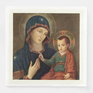 Vår Dam av Consolation Virgin Mary Jesus Pappersservett