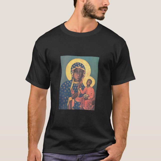 Vår dam av Czestochowa T Shirt (Framsida)