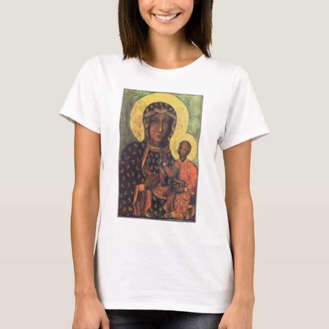 Vår dam av Czestochowa Tee Shirt (Framsida)