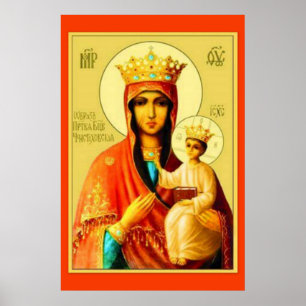Vår Dam av Czestochowa Virgin Mary Poster