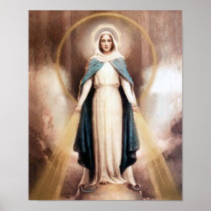 Vår dam av den Devotional bilden för nåd Poster